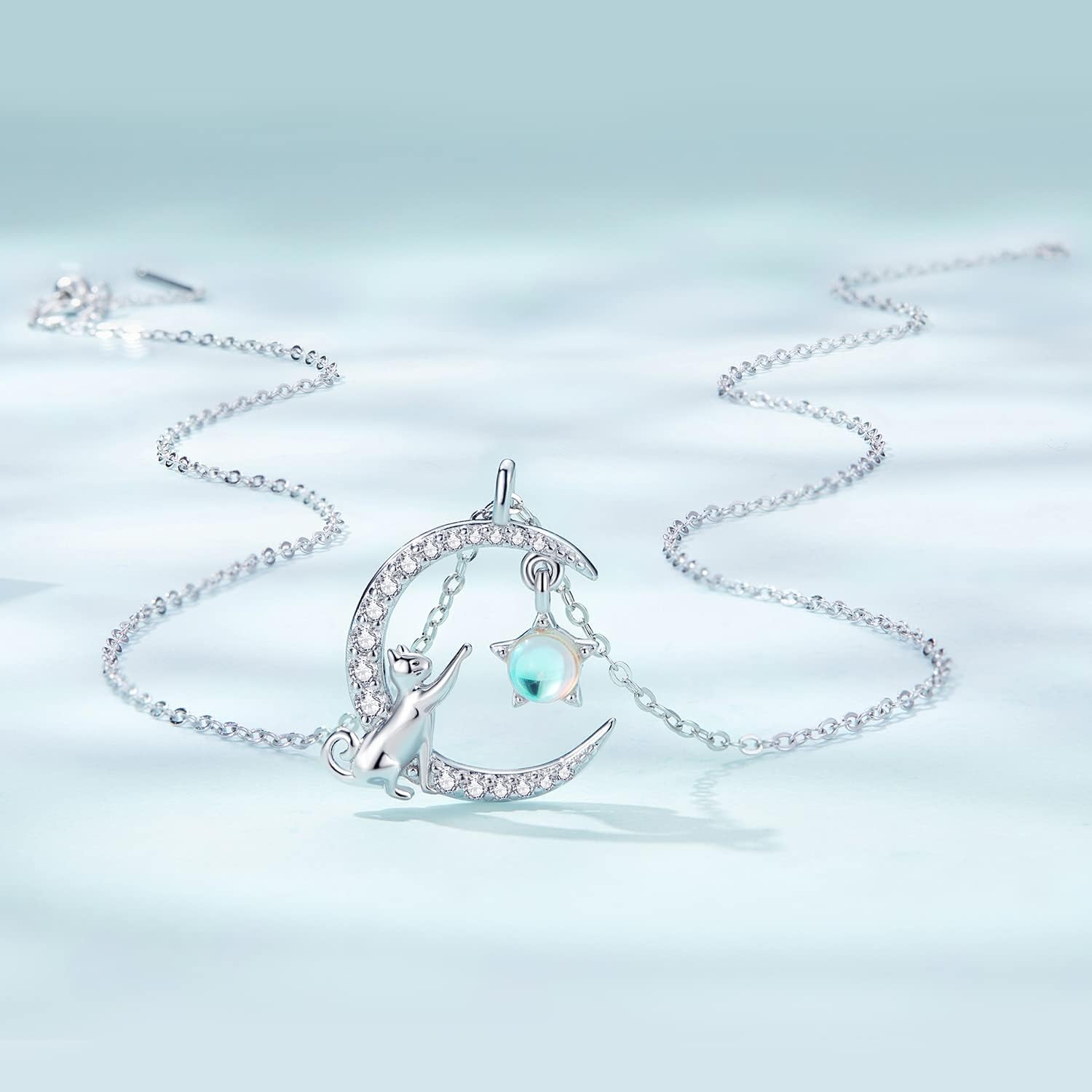 MUNDELL 925 Sterling Silver Cute Dachshund Pendant Necklaces Cat Animal Necklaces for Women Fine Jewelry - Image 4