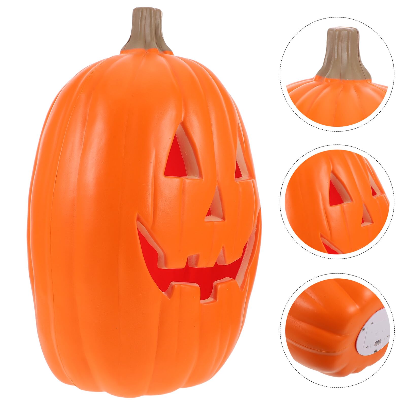 LED Halloween Kürbis Laterne Leuchtende Deko für Innen Außen Tisch Party Herbstdeko Halloween Kürbis Beleuchtung für Garten und Fenster