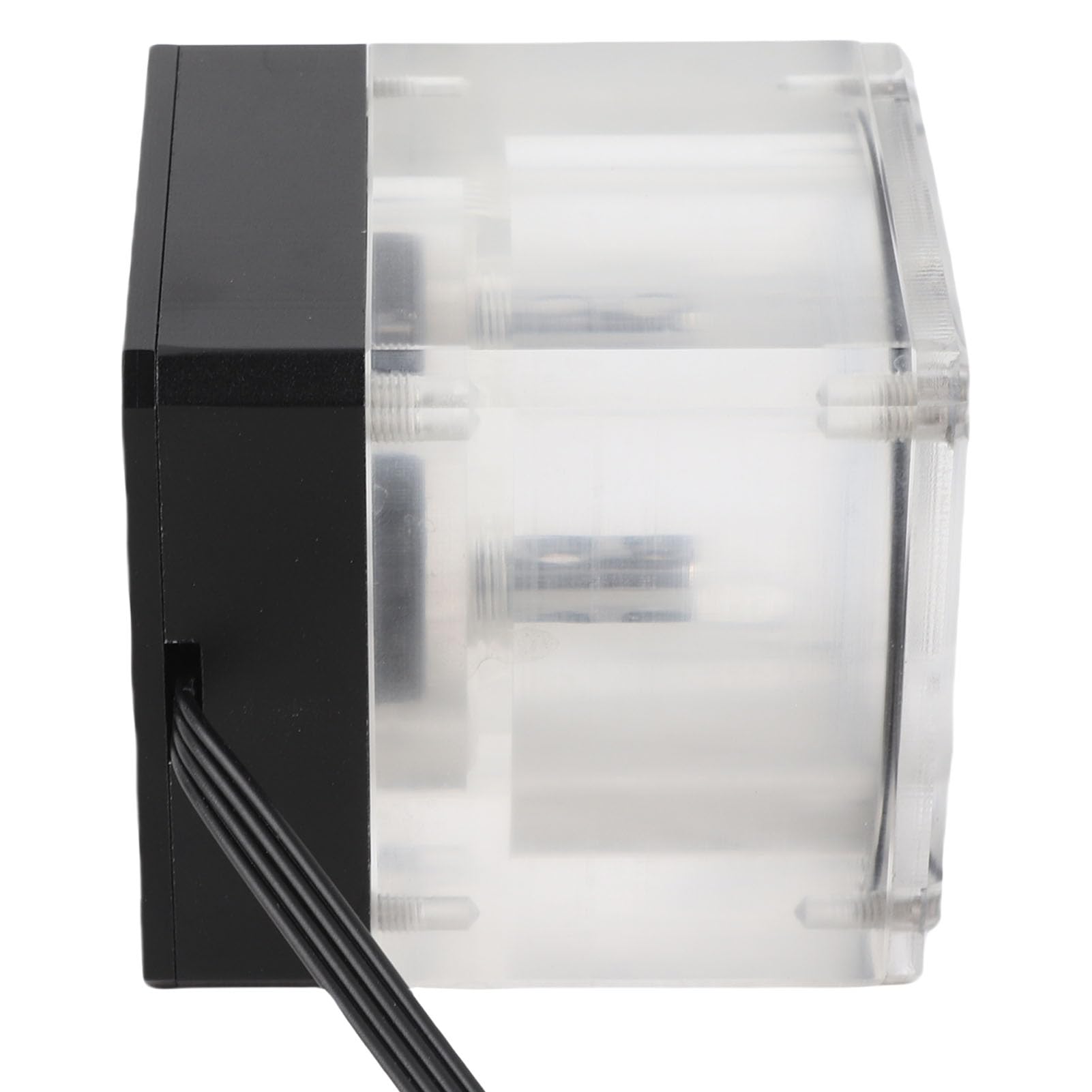 PUB - Pompa 'acqua per computer M4YT, kit di raffreddamento ad acqua per PC, robusto dispositivo di raffreddamento 'acqua da 7 cm con indicatore di flusso per CPU, armatura in