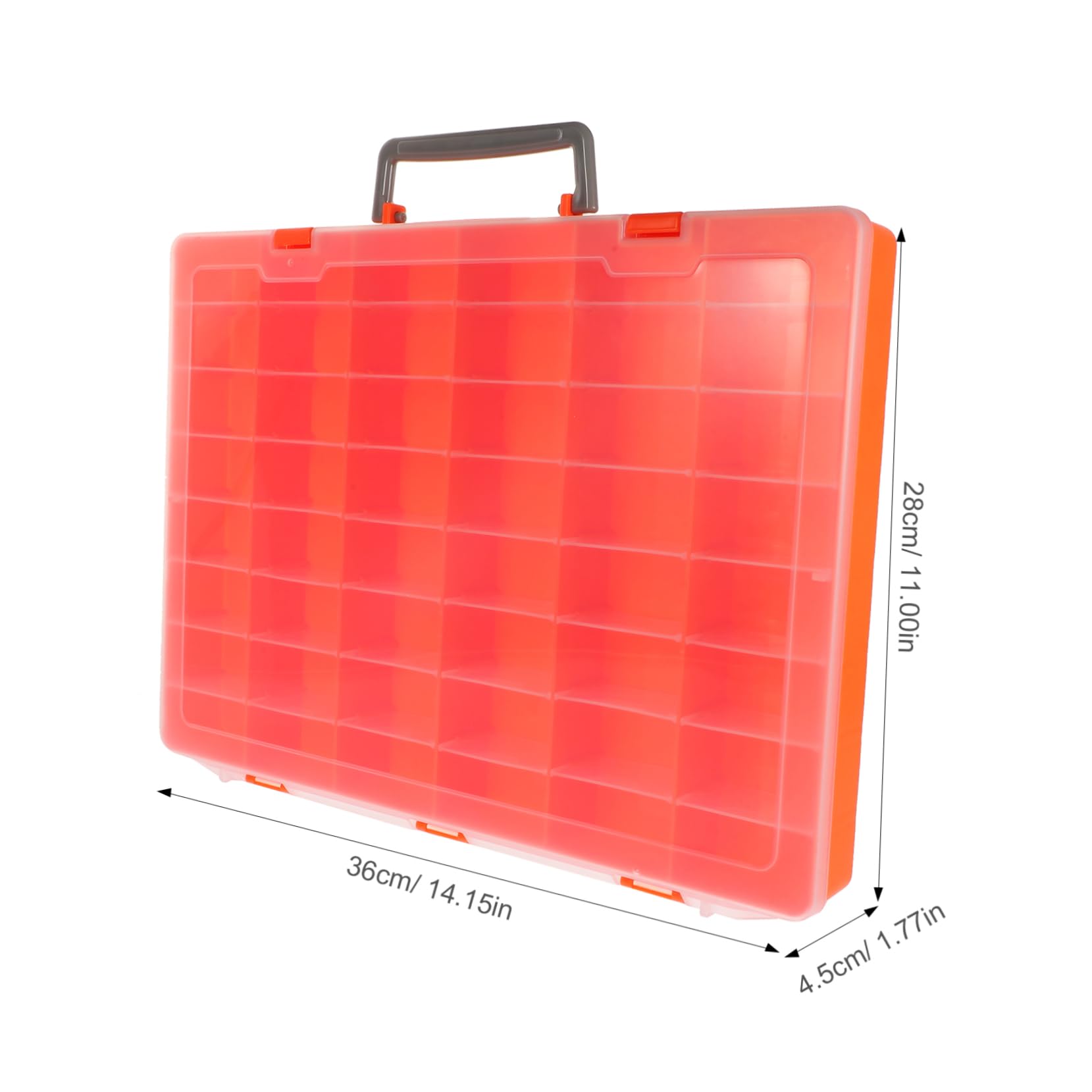 AUTSUPPL Small Storage Box with Compartments Compact Organizer for Flash Drives Beads Keychains and More