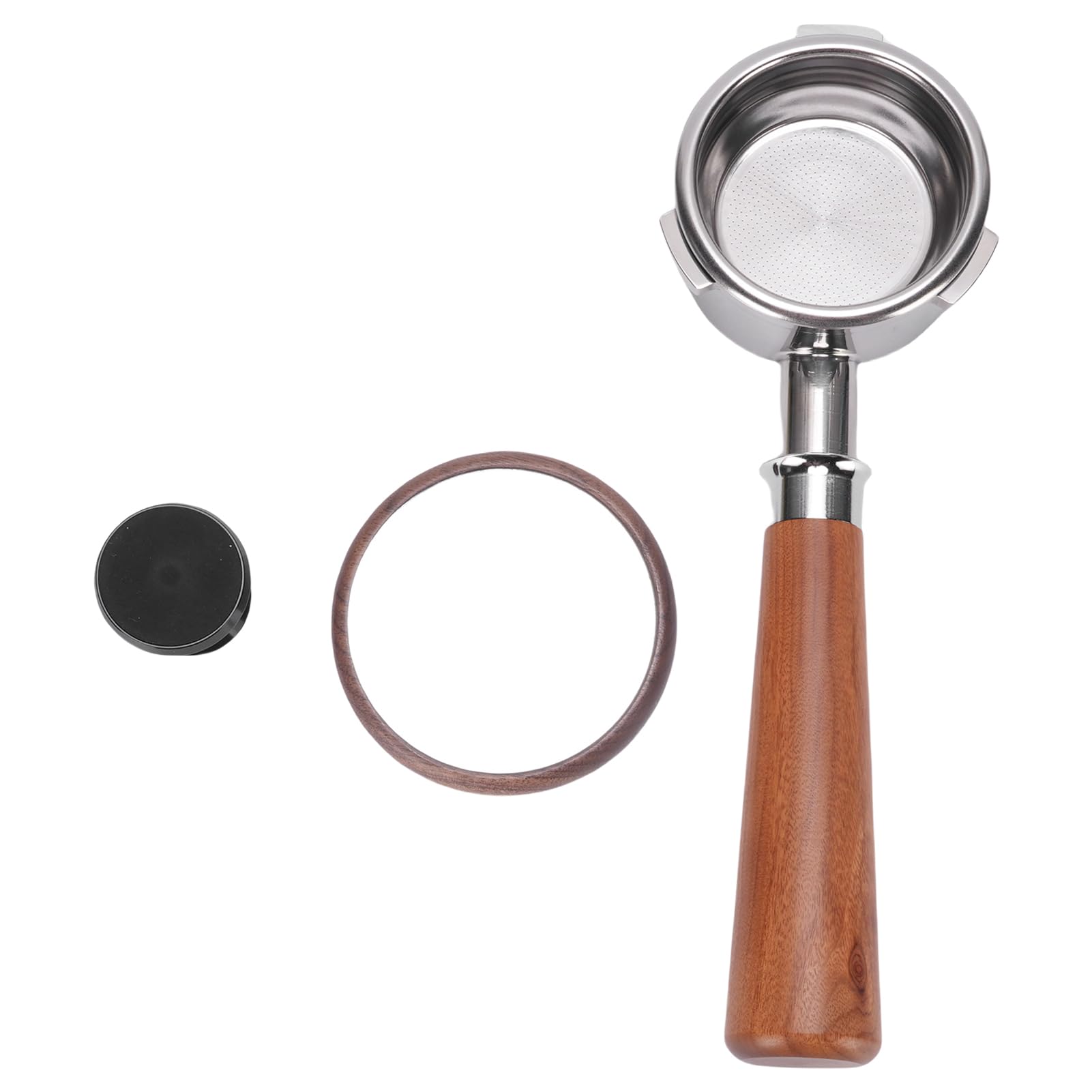 SIXRUN Portafiltro per caffè a 3 Orecchie Adatto per Petrus 58 Mm Universale Senza Fondo con Materiali Ergonomici e di Alta qualità per gli Appassionati della Preparazione del caffè