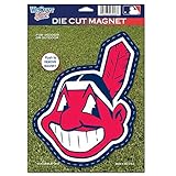 Cleveland Indians Official MLB 6 inch x 9 inch Car Magnet by Wincraft