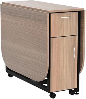 InnoFur Forito Folding Dining Multipurpose Table for Home (Large (6 Seater), Walnut)