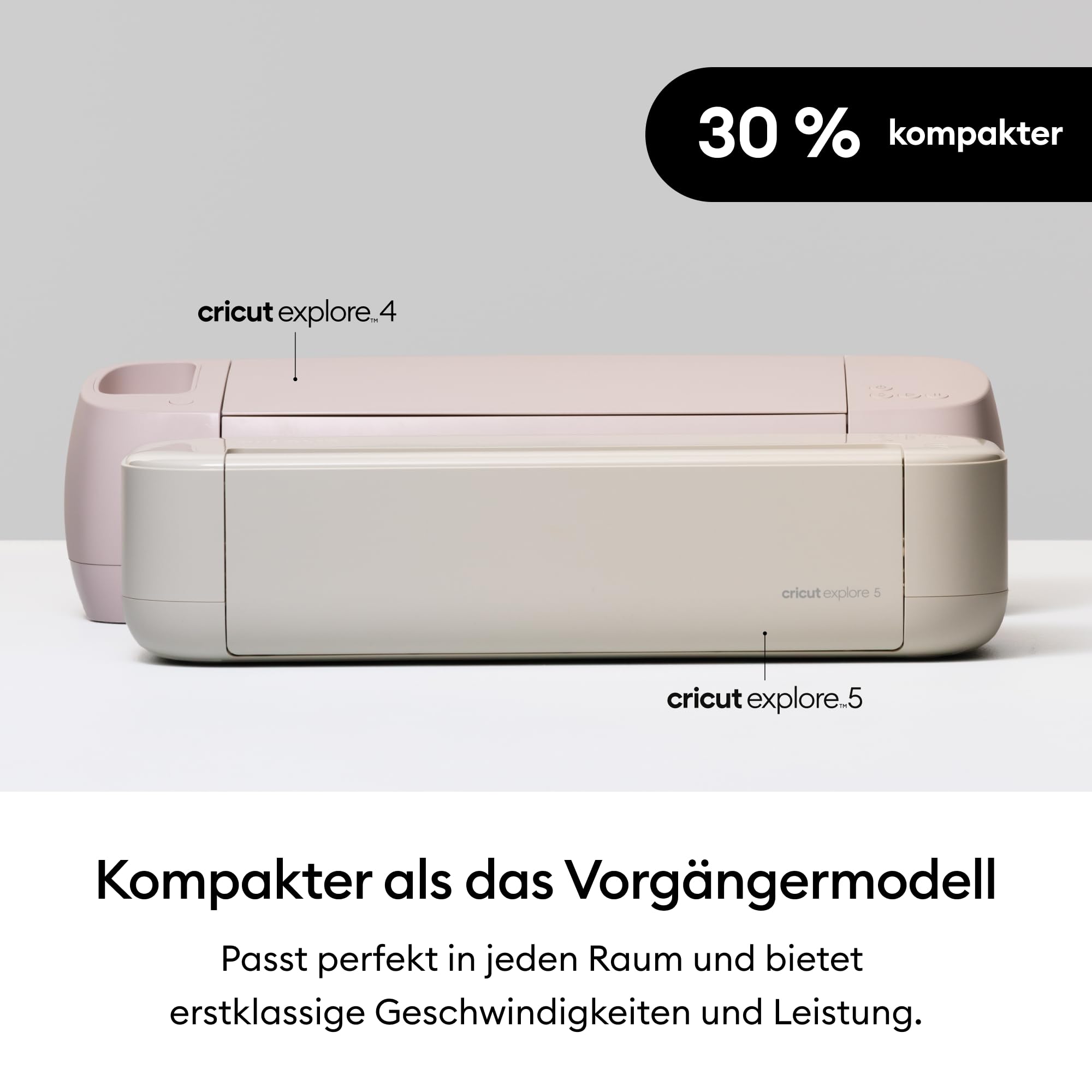 Cricut Explore® 5 Essential Bundle + Digitale Inhalte. Intelligente Schneidemaschine – perfekt für Projekte wie individuelle Vinyl-Aufkleber, T-Shirts, vollfarbige Sticker, Karten und mehr