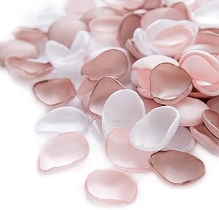 Ling's Moment 200PCS Silk Rose Petals Flower Petals for Wedding Flower Girl Basket Table Centerpieces Aisle Runner Party D...