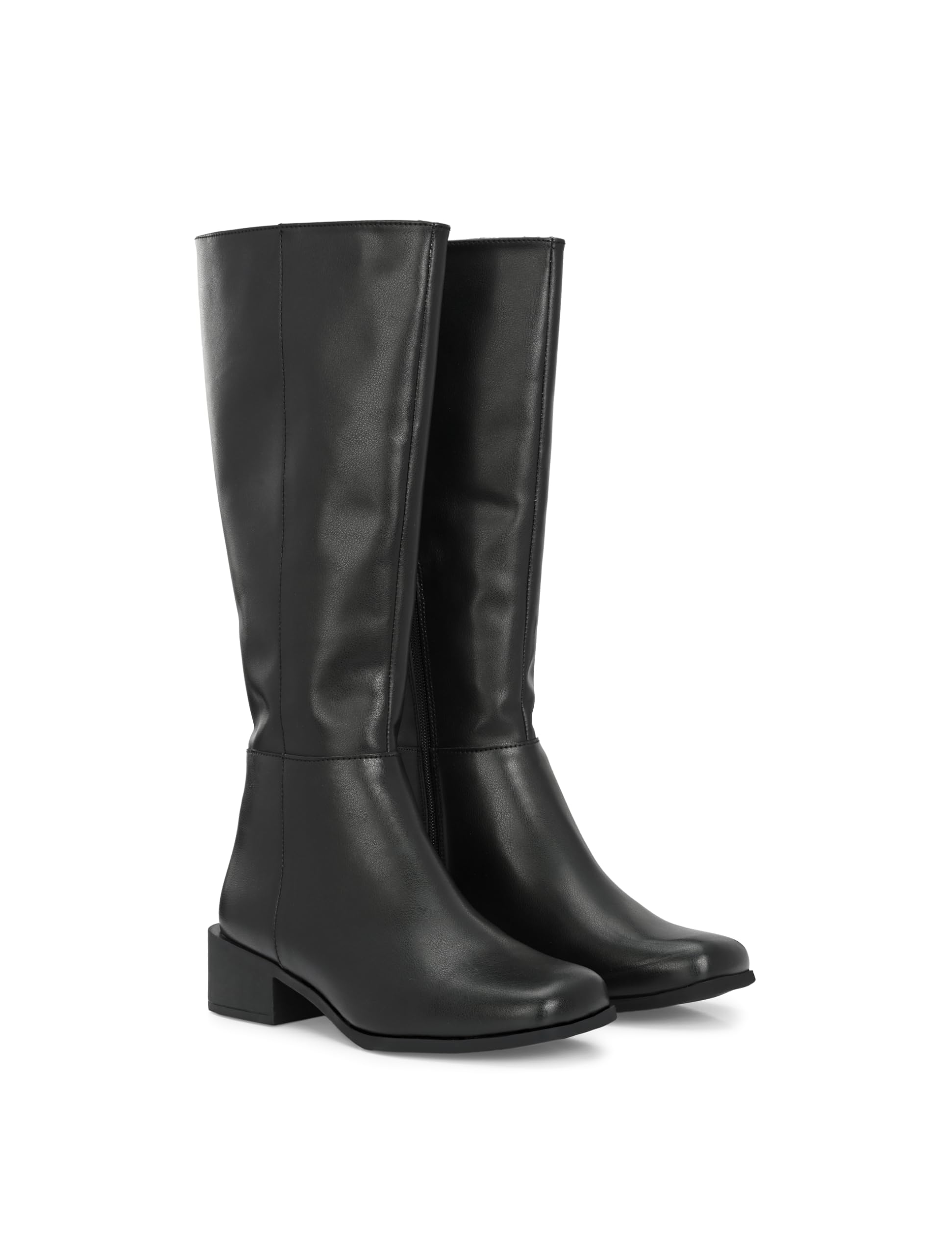 Delize Black Women Vegan Leather Western Knee Boots 303-39 (B0CS9BSXBX) Amazon Price History, Amazon Price Tracker