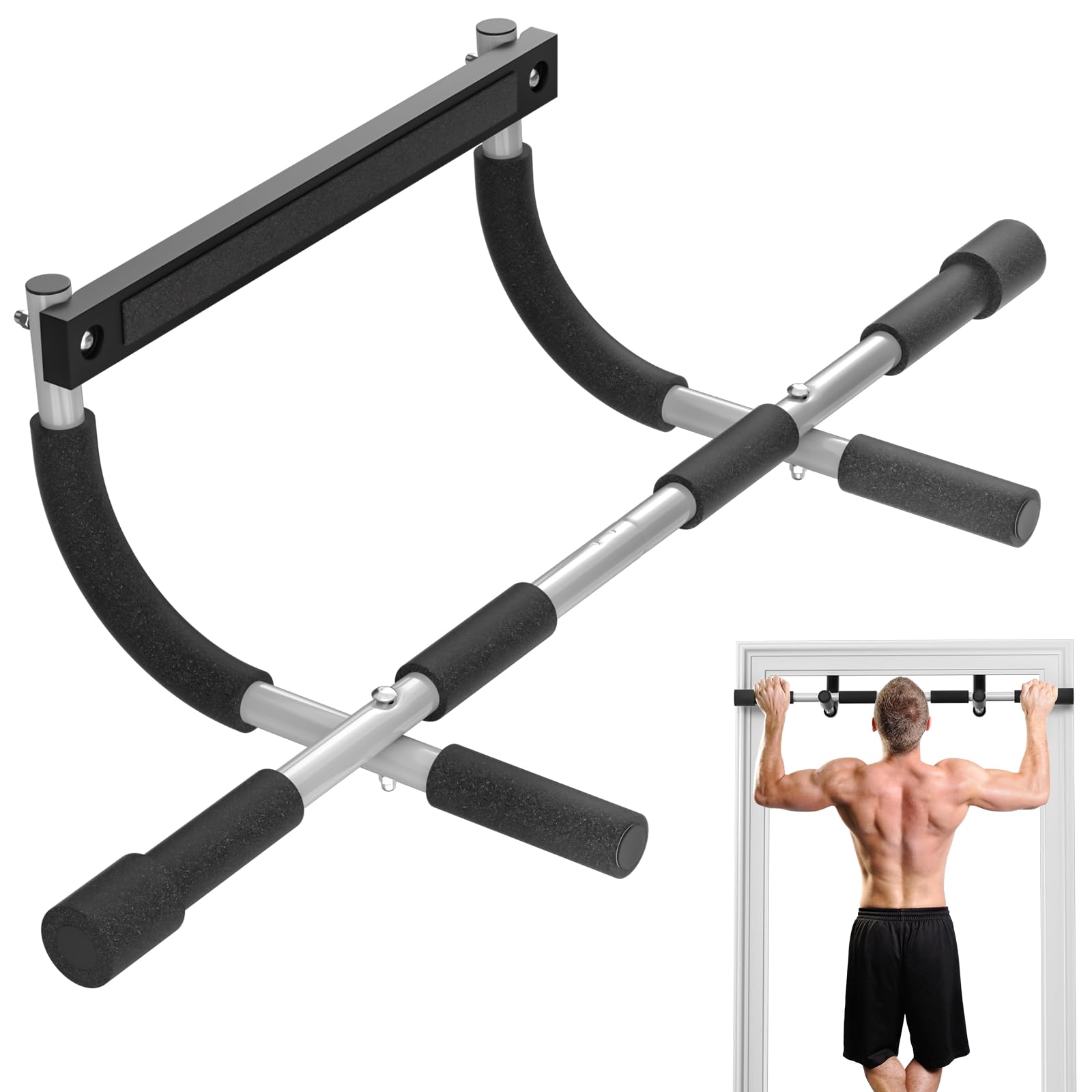 Pull Up Bar for Doorway Portable Pull-up Bar for Strength Training Body Fitness Workout Bar With Thickened Steel