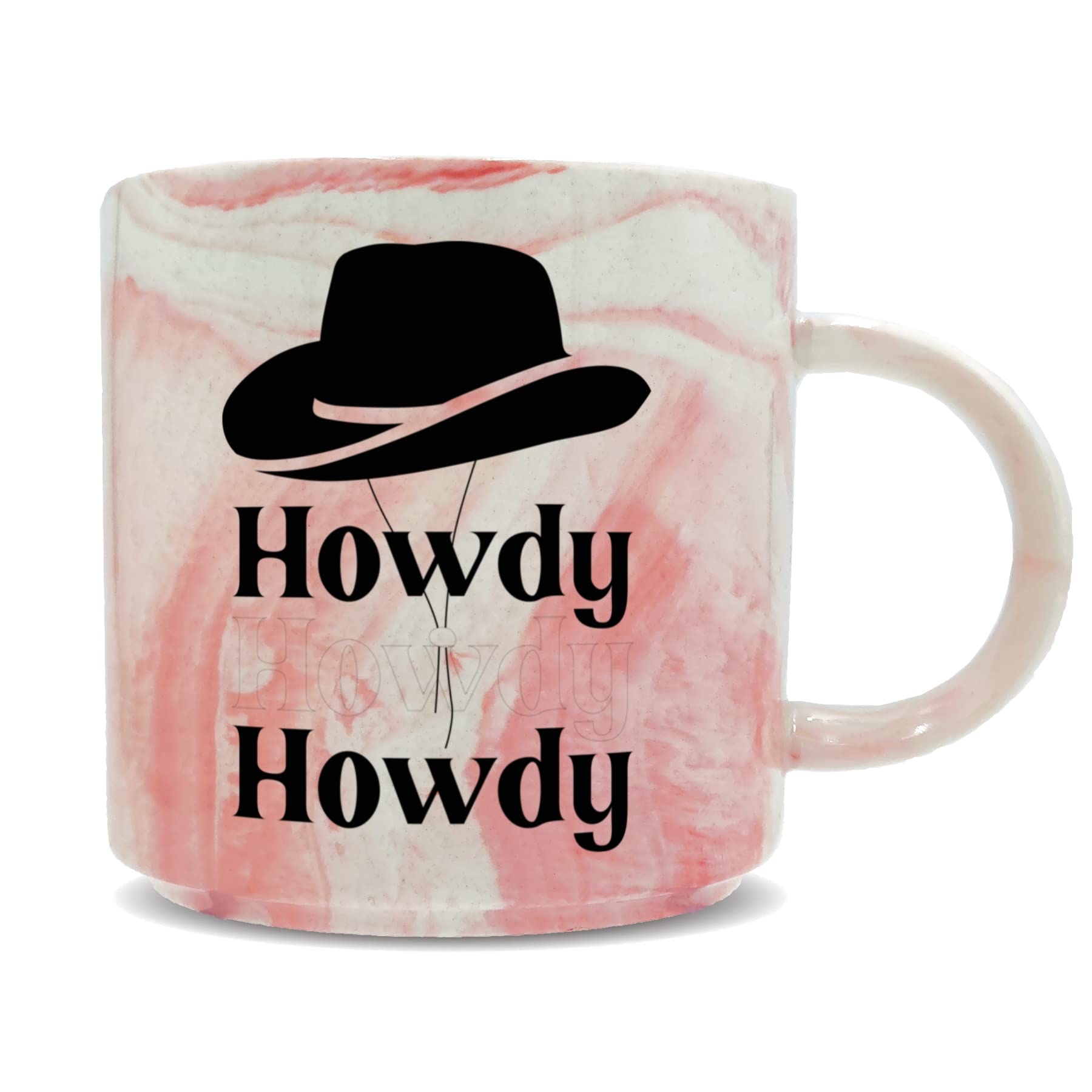 Hippowarehouse Howdy Cowboy hat Printed Mug Various Colour Options Ceramic Cup Kitchenware 11oz