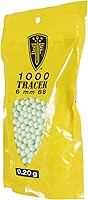 Vista 2 de Elite Force Tracer BBS Glow-in-The-Dark Premium 6mm Airsoft BBS Ammo, 1000 Count Tracer Glow