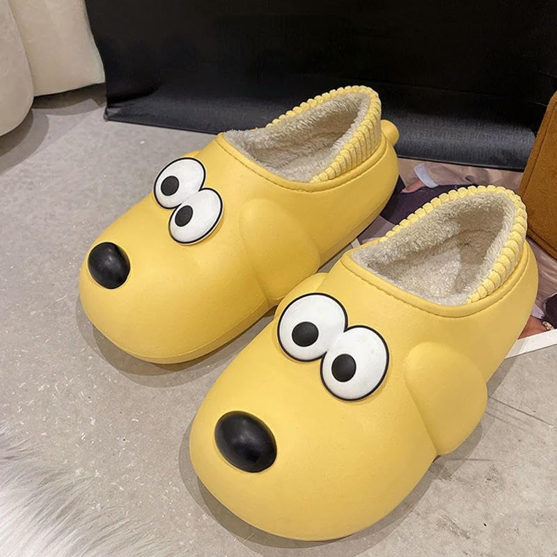 KOSTEN Winter Slippers Cotton Slippers Women Winter House Warm Cotton Cute Cartoon Dog Indoor Shoes Couple Slipper2
