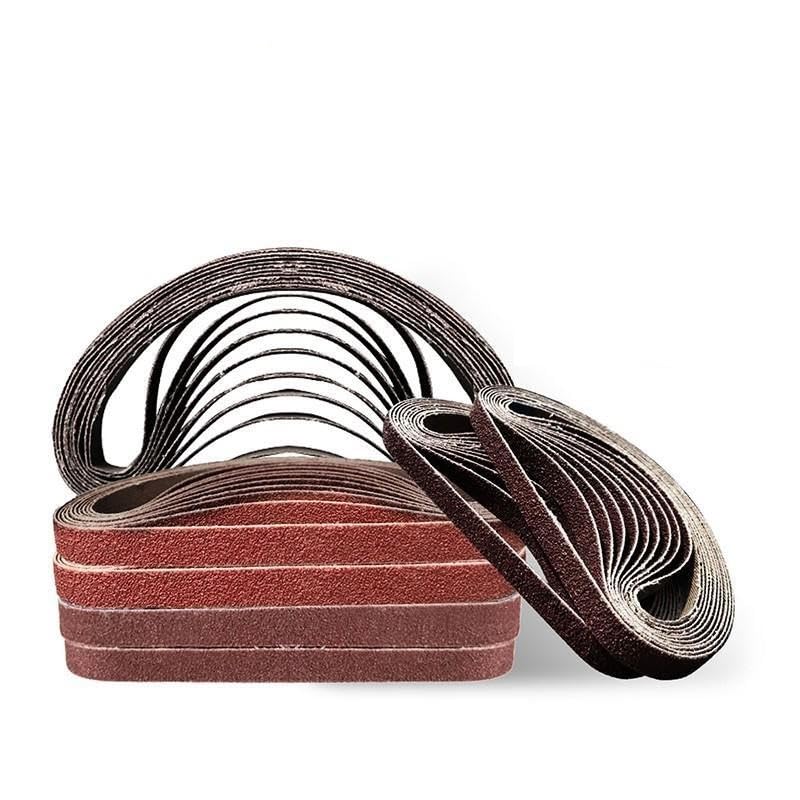 Correas de lijado para lijadora de banda, 10 piezas 330 * mm 453 15 Banda de pantalla abrasiva P40 - P600 for pulido madera y metal blando(Girt180 10pcs,765x25mm)