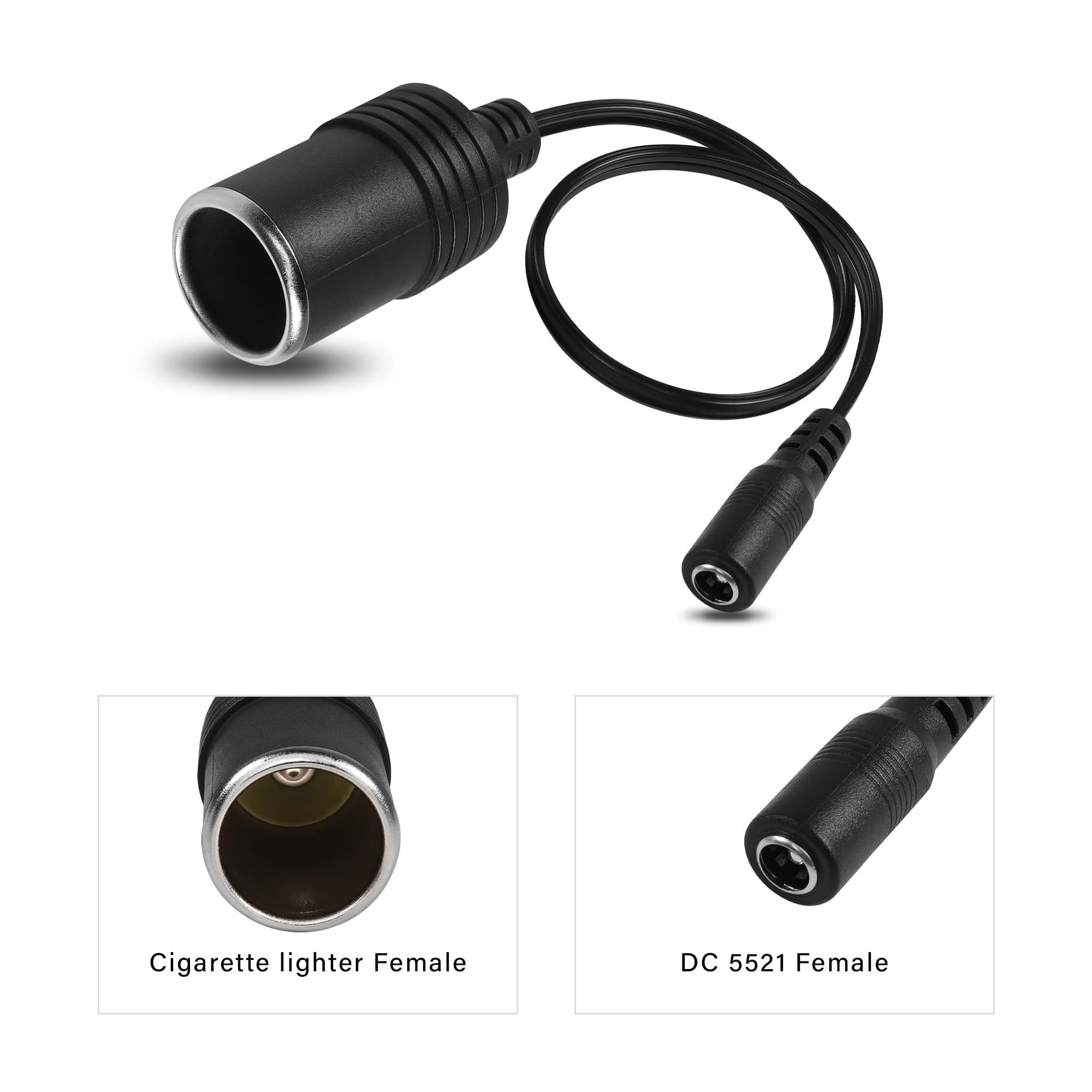 dc5521 to cigarette lighter female Amazon.com: GINTOOYUN Cigarette Lighter Power Supply Cable，12V Car  Cigarette Lighter Female to DC 5.5mm x 2.1mm Female Plug Adapter for Car  Charger,Car Refrigerator,Car Vacuum Cleaner etc(1ft 30cm) : Automotive