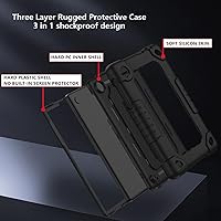 Vista 2 de Funda protectora para tablet TCL Tab 8 Plus, correa para el hombro, silicona suave y parte trasera dura, a prueba de golpes, para TCL Tab 8 Plus/TCL