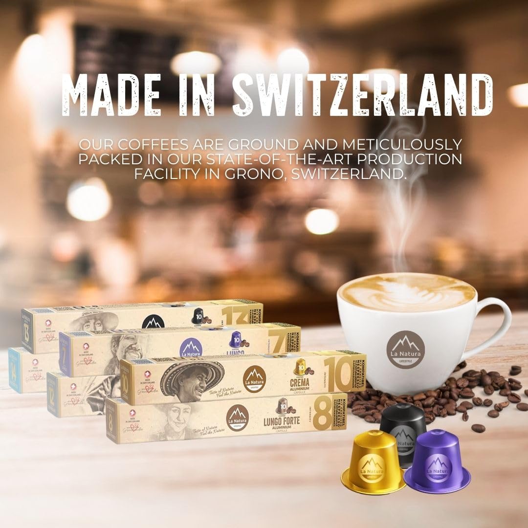La Natura Lifestyle Kapsułki Kawy Nespresso* 120 sztuk 6 rodzajów 100% recykling