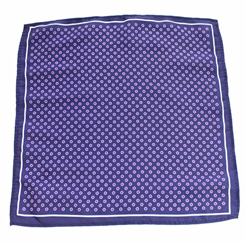 Jemygins 6Pcs Red Yellow Pink Blue Silk Pocket Squares For Men Handkerchief Hanky Set (1) #TOP4