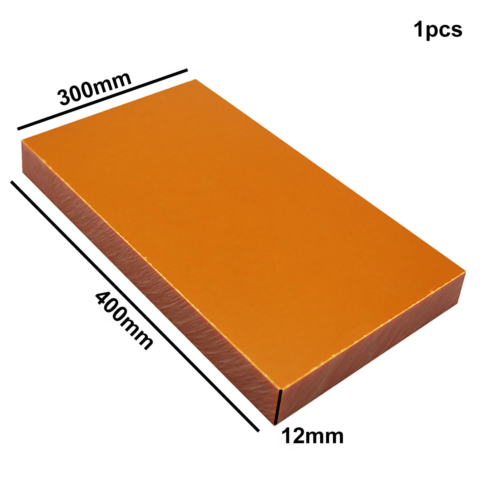 COYOUCO Bakelite Phenolic Laminated Resin Flat Plate Board Sheet, Used in Electrical and Electronic Fixtures, DIY and Crafts,Thickness 6-20Mm,300X400mm,12mm