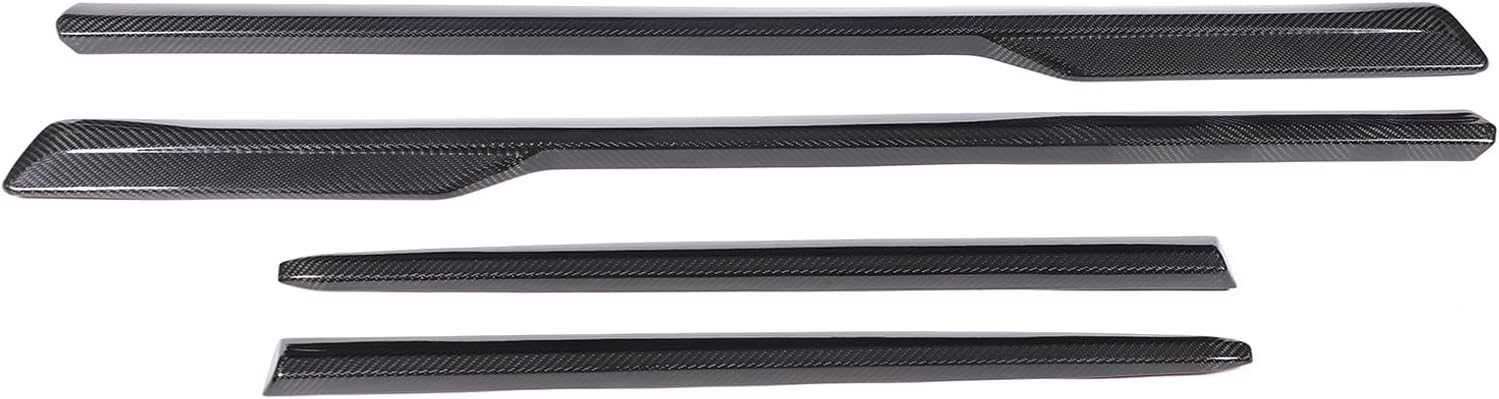 Car Side Body Molding Trim Compatible with C@dillac Escalade 2021, Real Carbon Fiber Car Door Side Decorative Strip Bumper Protector Scratch-Proof Accessories (Standard Wheelbase)