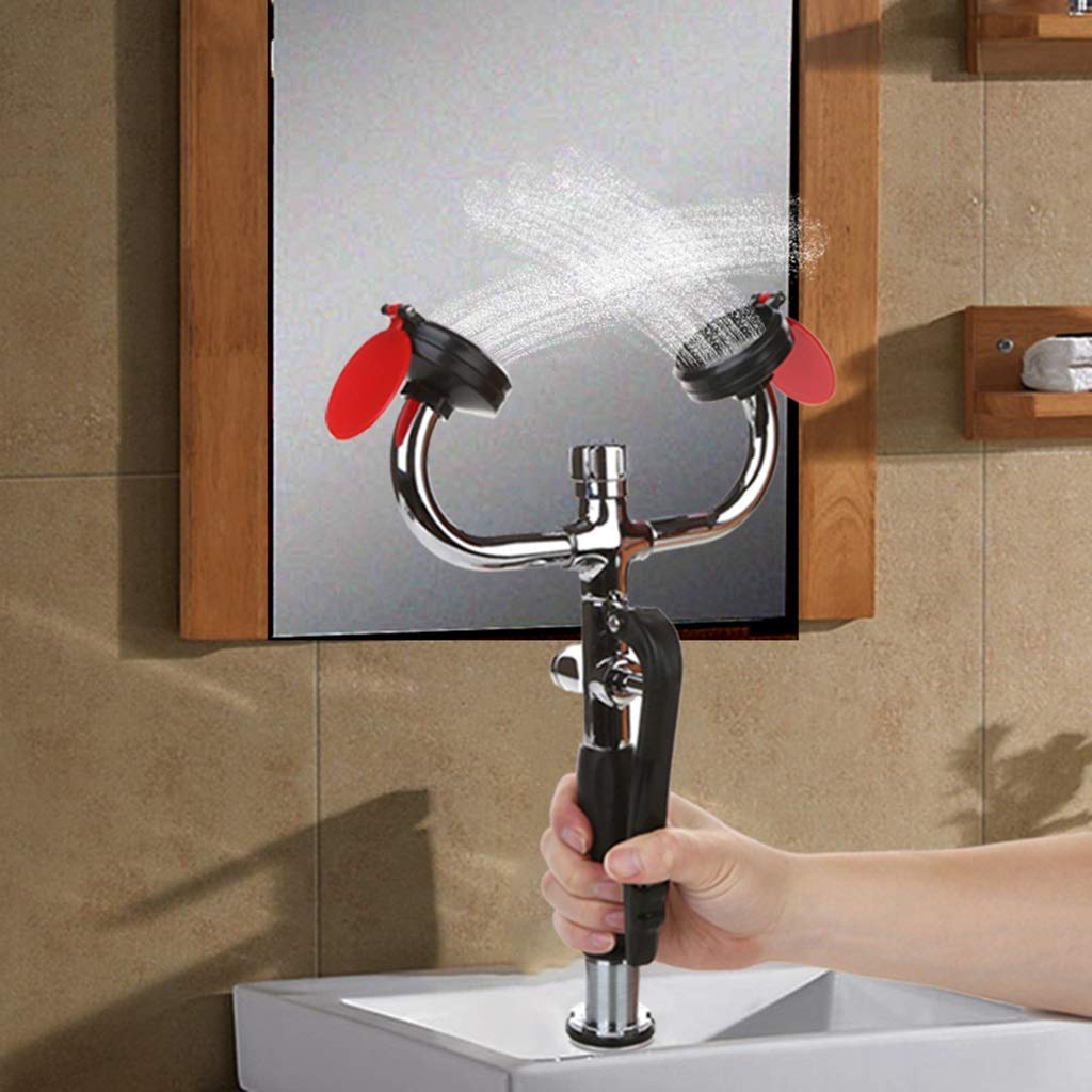 BBGS Estación de Lavado de Ojos con Cubiertas, Grifo de La Encimera Lavabo de Estación Lavaojos Montado, Primeros Auxilios Emergencia Ducha para Ojos