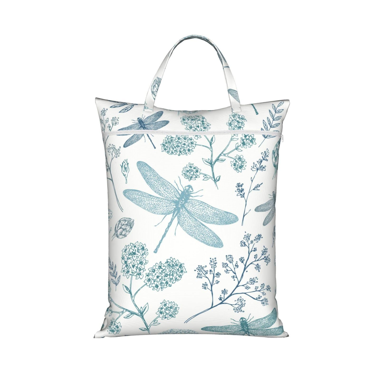 YFSGDLBN Dragonfly printed Travel dirty laundry bag clothes pack Storage Basket Bag