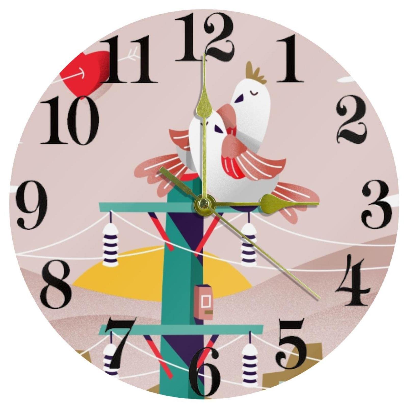 Horloge murale Creature in Love pour décorer une cuisine familiale paisible