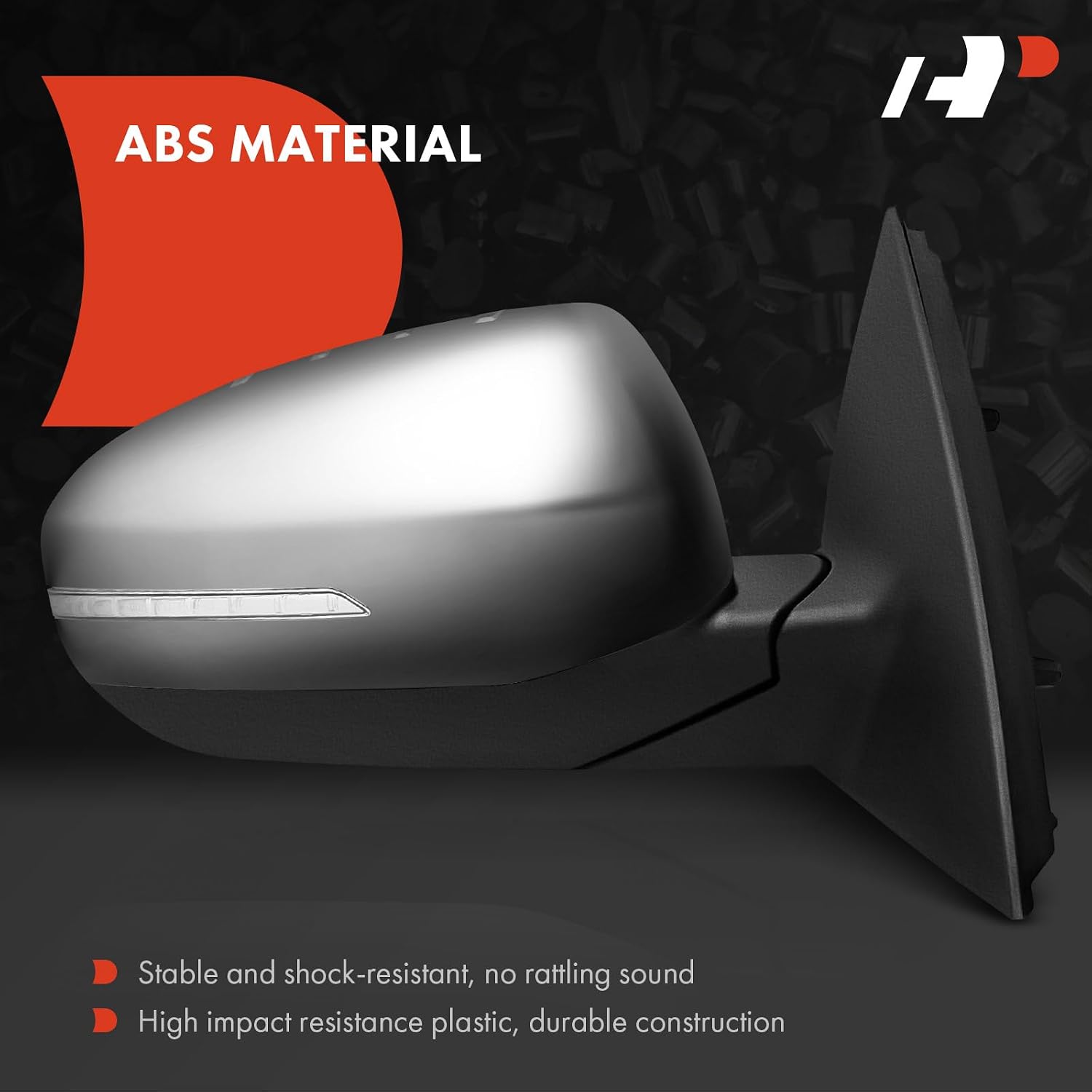 A-Premium Passenger Side Power Door Mirror - Compatible with Kia Optima 2012 2013 - Heated Power Folding Outside Rear View Mirror w/Turn Signal (Chrome)