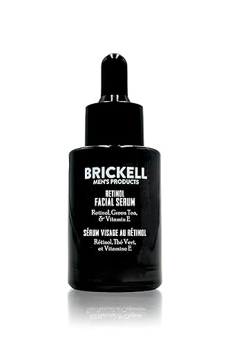 Brickell - Suero para el cuidado de la piel con retinol para hombres para reafirmar las líneas faciales y las arrugas de los ojos, suero hidratante