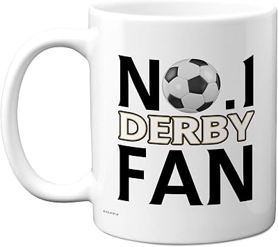Stuff4 Novelty Mug for Derby Fans, No. 1 Derby Fan