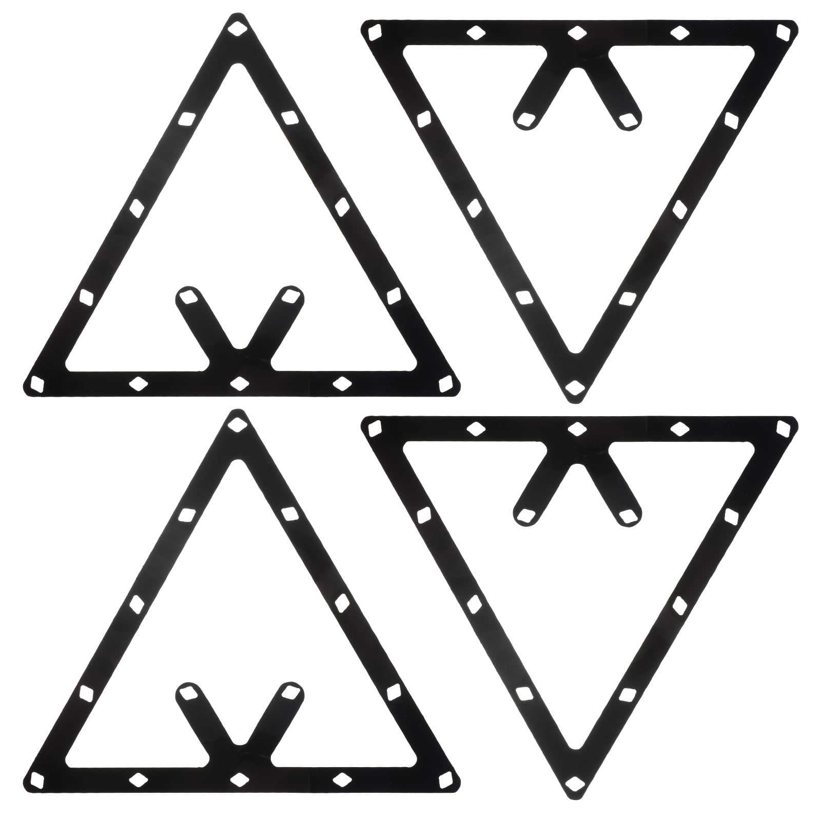 Yuomeaz 4 PCS Magic Ball Rack 8 9 10 Ball, Magic Racks for Billiards, Triangle Billiards Holder Triangle Cue Accessory