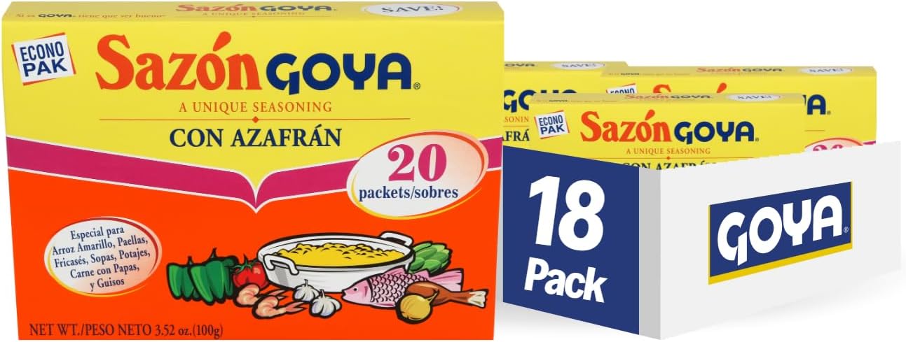Foods Sazón Seasoning with Azafran, 3.52 Ounce (Pack of 18)