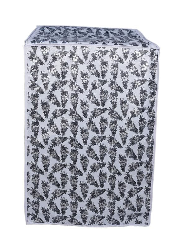 Image of ELITE PRODUCTS Waterproof Top Load Washing Machine Cover for Samsung Back Panel Fully Automatic Washing Machines 6 Kg, 6.5 Kg, 7 Kg, 7.5 Kg, 8 Kg | Dustproof Zip Cover | 55x55x92 cm