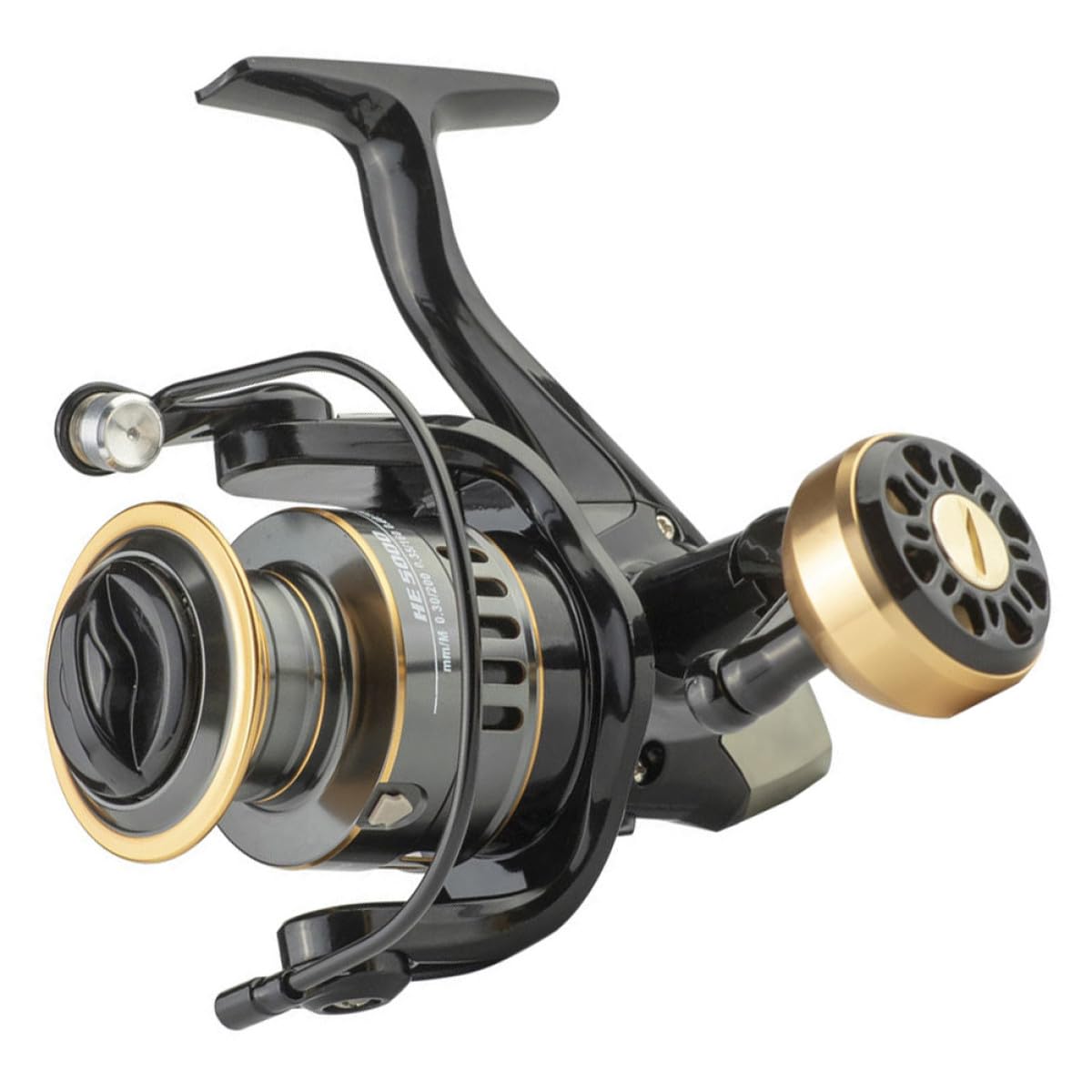 Carrete de pesca de metal resistente con rueda de aleación de 12" 8