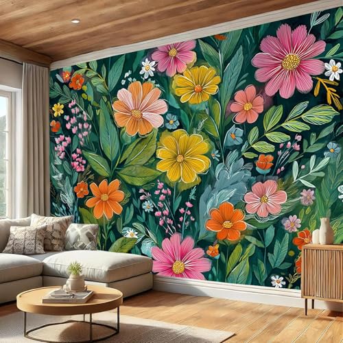 Papel pintado pared panorámico para salones oscuros o pequeños 5