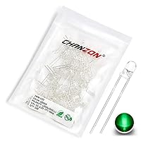 Vista 13 de CHANZON 100 luces de diodo LED UV púrpura de 0.118 in (violeta transparente redondo transparente DC 3 V 20 mA) iluminación brillante bombillas