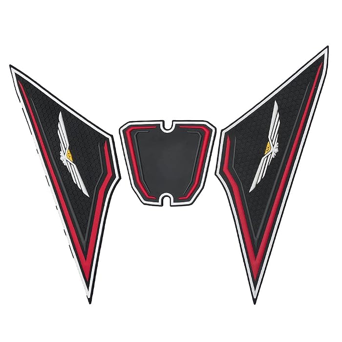 Fuel Tank Traction Decals Side Pad Sticker Set For Honda Rebel CMX300 CMX500 & CMX1100 – Black PVC
