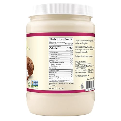 Miniatura 2 de Kevala Mantequilla de coco orgánica 2 libras