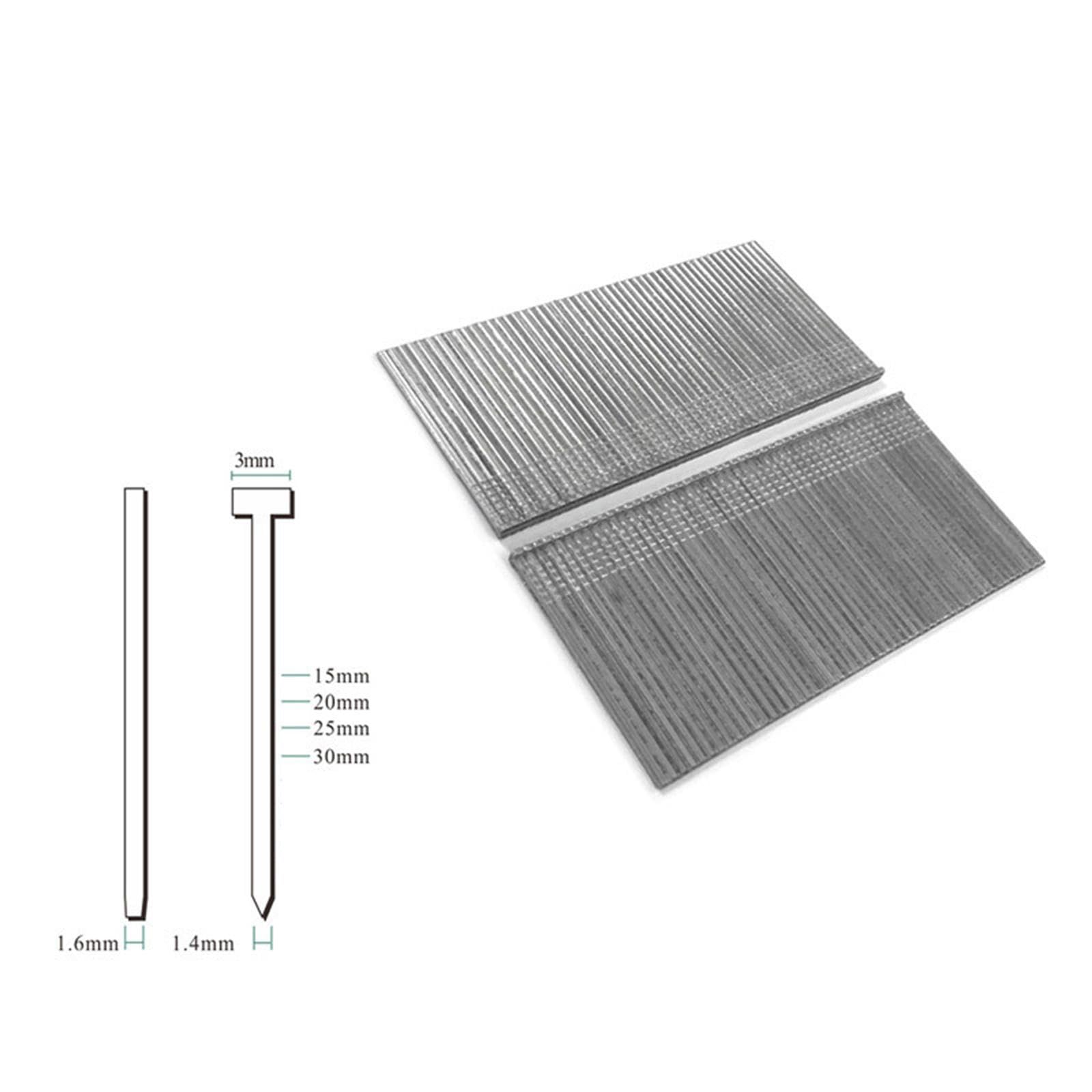 5000 Clavos de Acabado, Clavos de Madera de Acero Galvanizado Compatibles con Clavadoras Eléctricas, Uso Versátil, Adecuados para El Montaje Profesion, F15