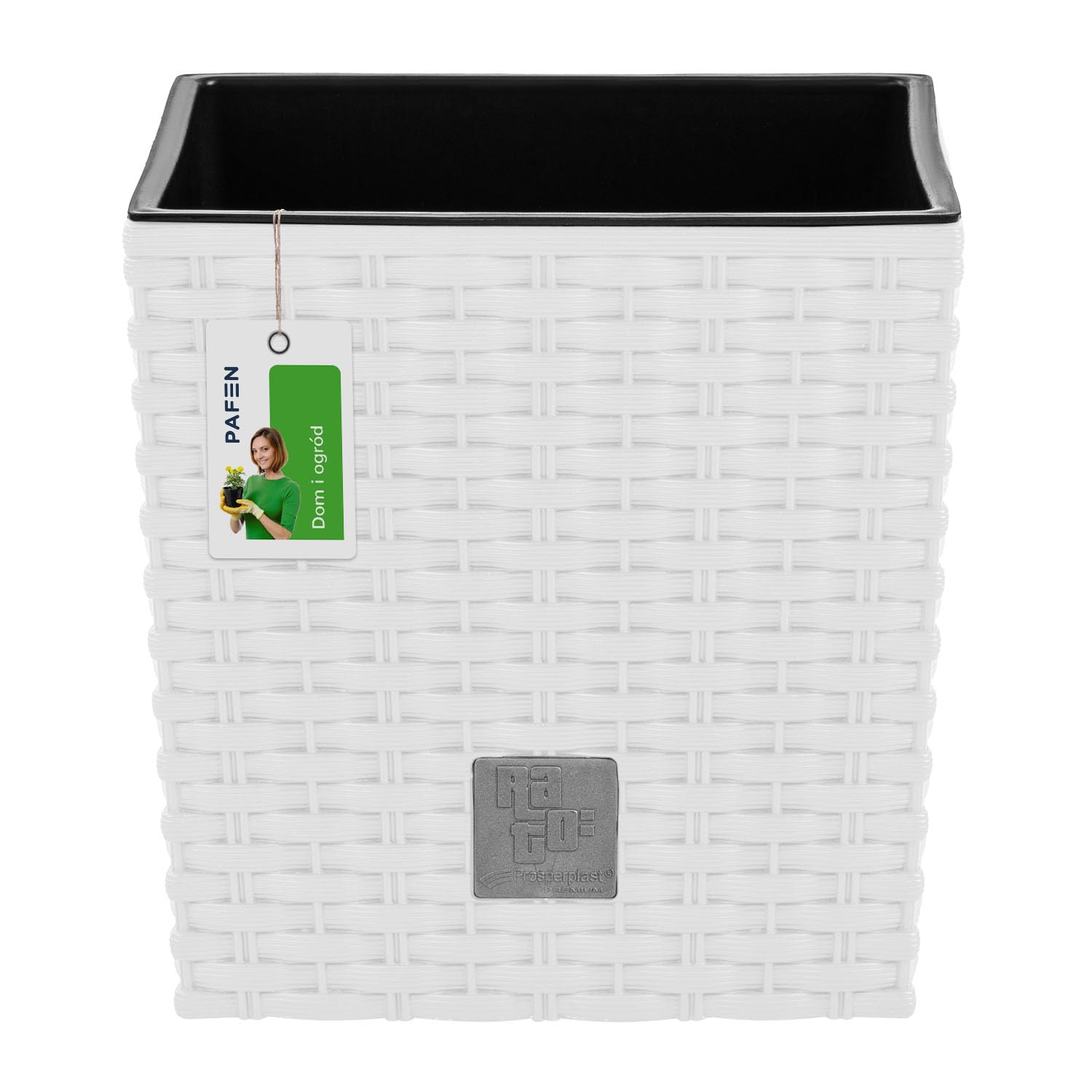 Tavolo da giardino Antracite 79x79x72 cm Plastica effetto rattan | Leroy Merlin