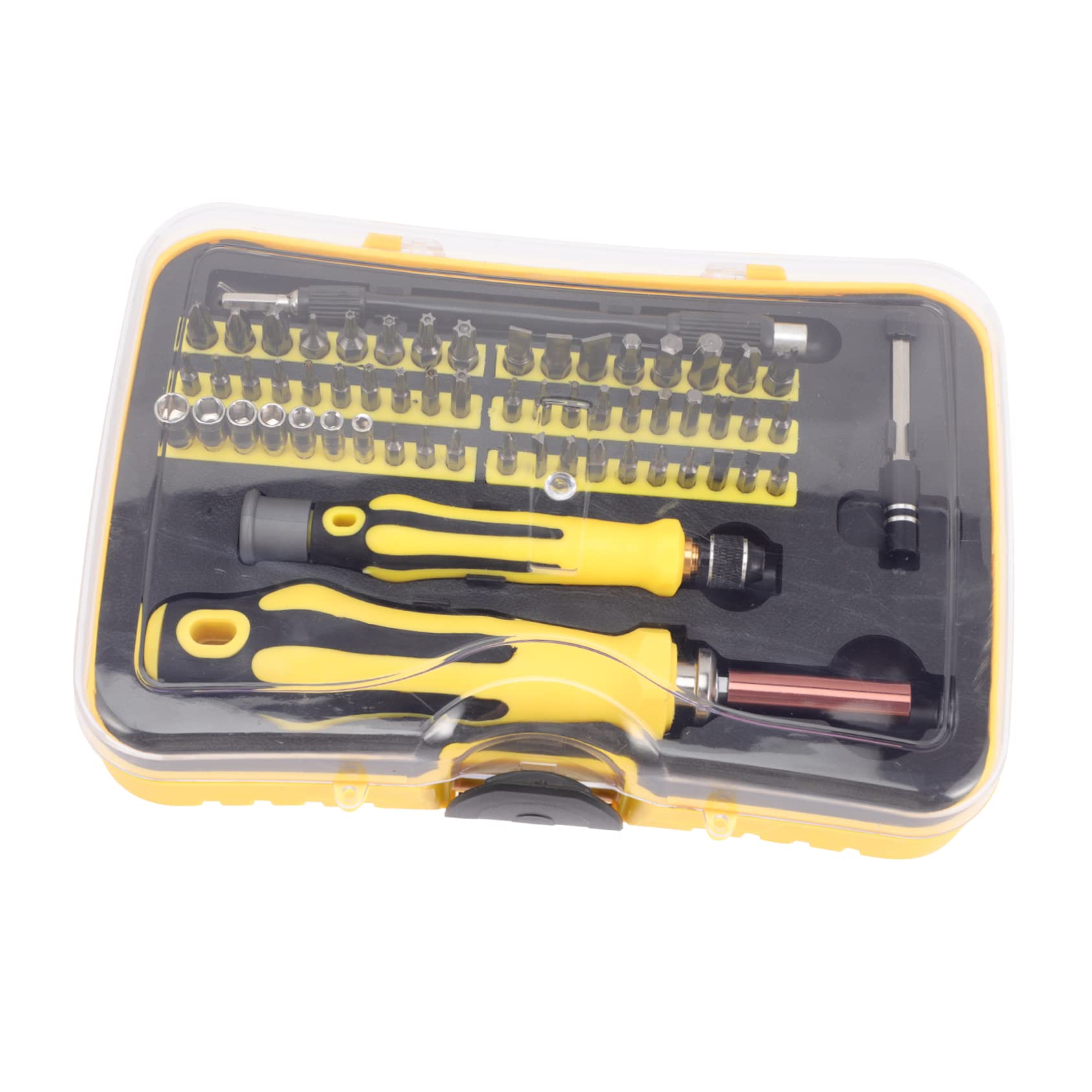 Juego de Destornilladores de Precisión y 1 Set Amarillo, Ligero y Fácil de Transportar, para Reparar Teléfonos, Ordenadores Uso Doméstico