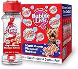 Bubble Lick Maple Bacon Flavored Bubbles 4 Pack USA Made for Dogs Groomers Daycare USA Made
