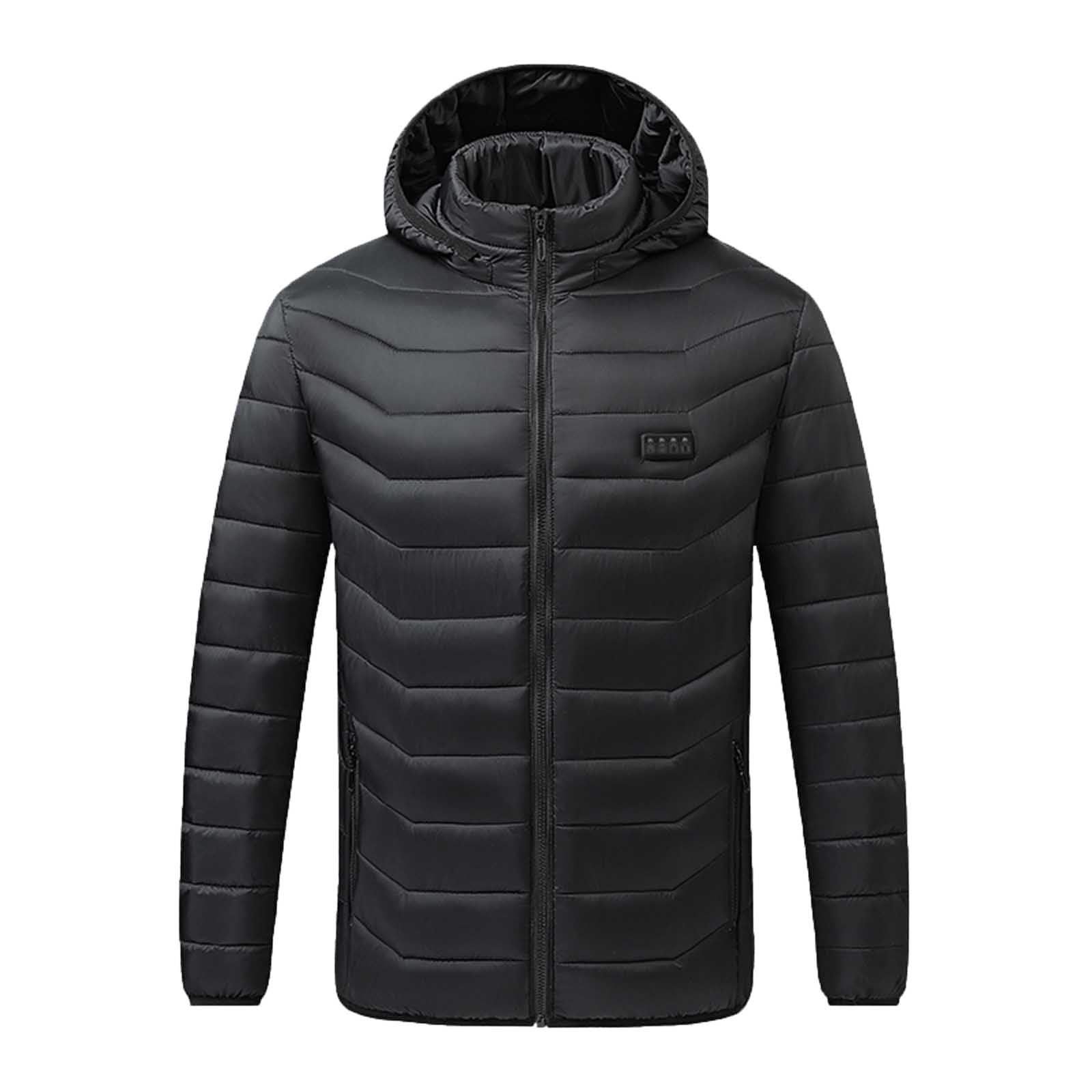 Giacca Riscaldato con Cappuccio 2024 Offerte Piumino invernale Uomo Donna 21 Zone di Riscaldamento 4 Pulsanti di Controllo Calda con Porta di USB Cappotti Impermeabile per Il Lavoro Sci Giacca Moto