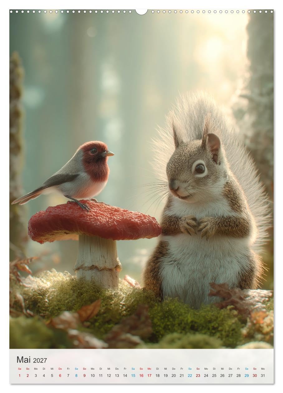 Tierfreunde fürs Herz (hochwertiger Premium Wandkalender 2027 DIN A2 hoch), Kunstdruck in Hochglanz: Dieser bezaubernde Tierkalender zeigt niedliche ... verschiedenen Tieren. (CALVENDO Tiere)