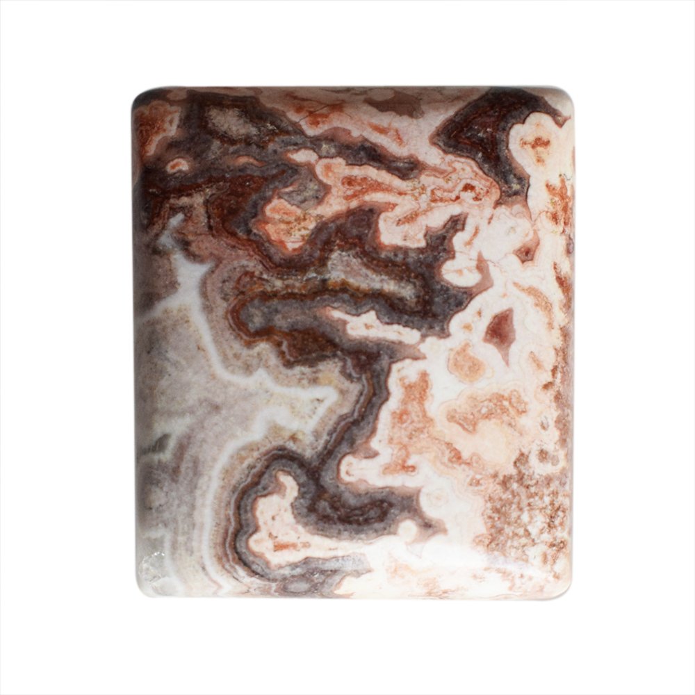 Ravishing Impressions Natural Rosetta Jasper Size 24x21x5.5 MM Rectangle Shape Jewelry Cabochon 27 cts Stone for Pendant, Gemstone, Rosetta Jasper
