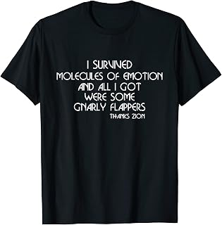 Survived Molecules of Emotion Zion Funny Rock Climbing Gear T-Shirt