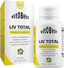 VITOBEST | Liv Total Formulas | Helps Detox & Protect Liver | Suitable for People with Coeliac Disease | 60 VegeCaps