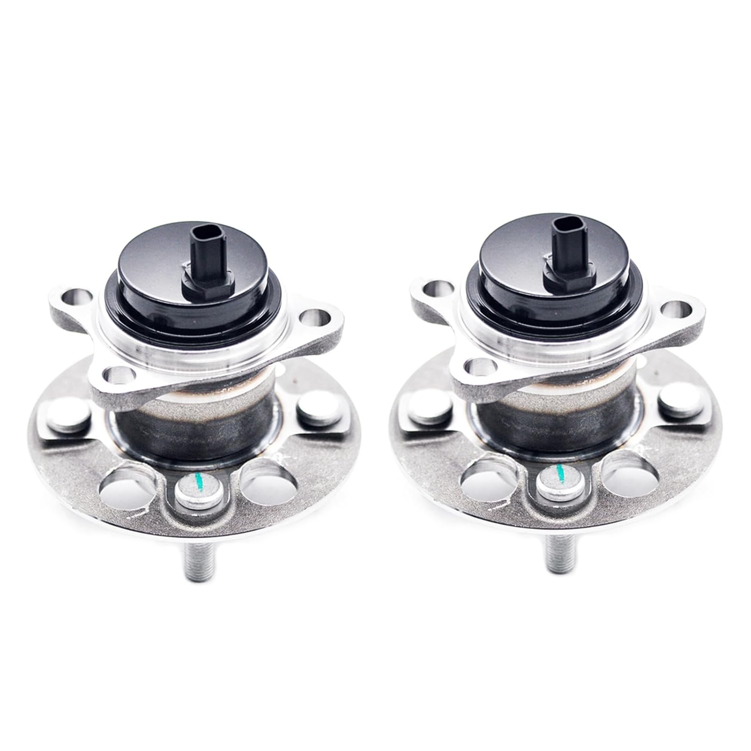 HICKS 512370 Rear Wheel Hub Bearing Assembly Compatible with 2006-2011 Toyota Yaris, 2012-2019 Toyota Prius C (4 Wheel ABS), Set of 2