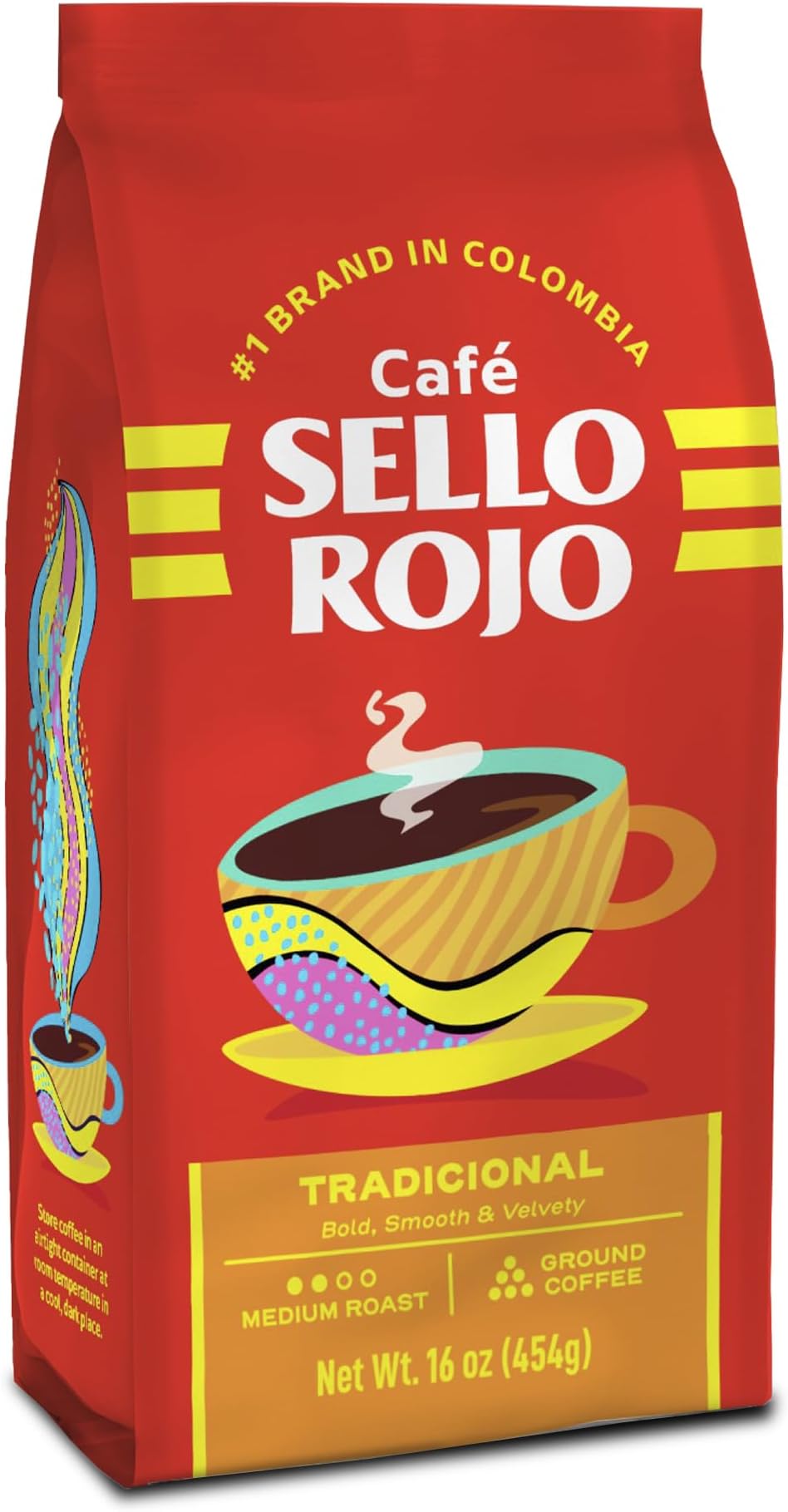 Tradicional Medium Roast Ground Coffee Bag, 16 oz, Pack of 5