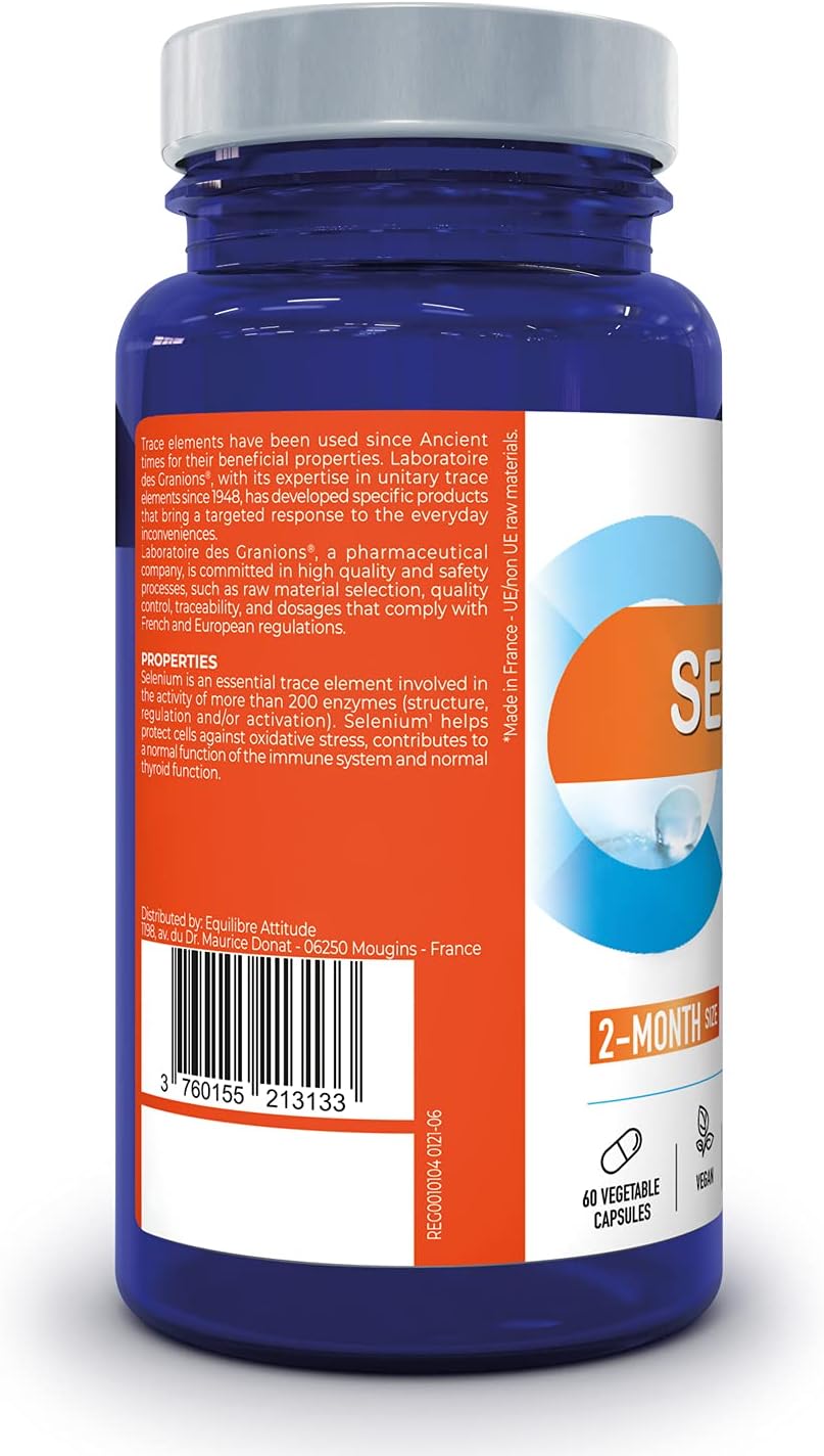 Selenium 55 µg 100 of Intake Optimum bioavailability Immunity and Anti