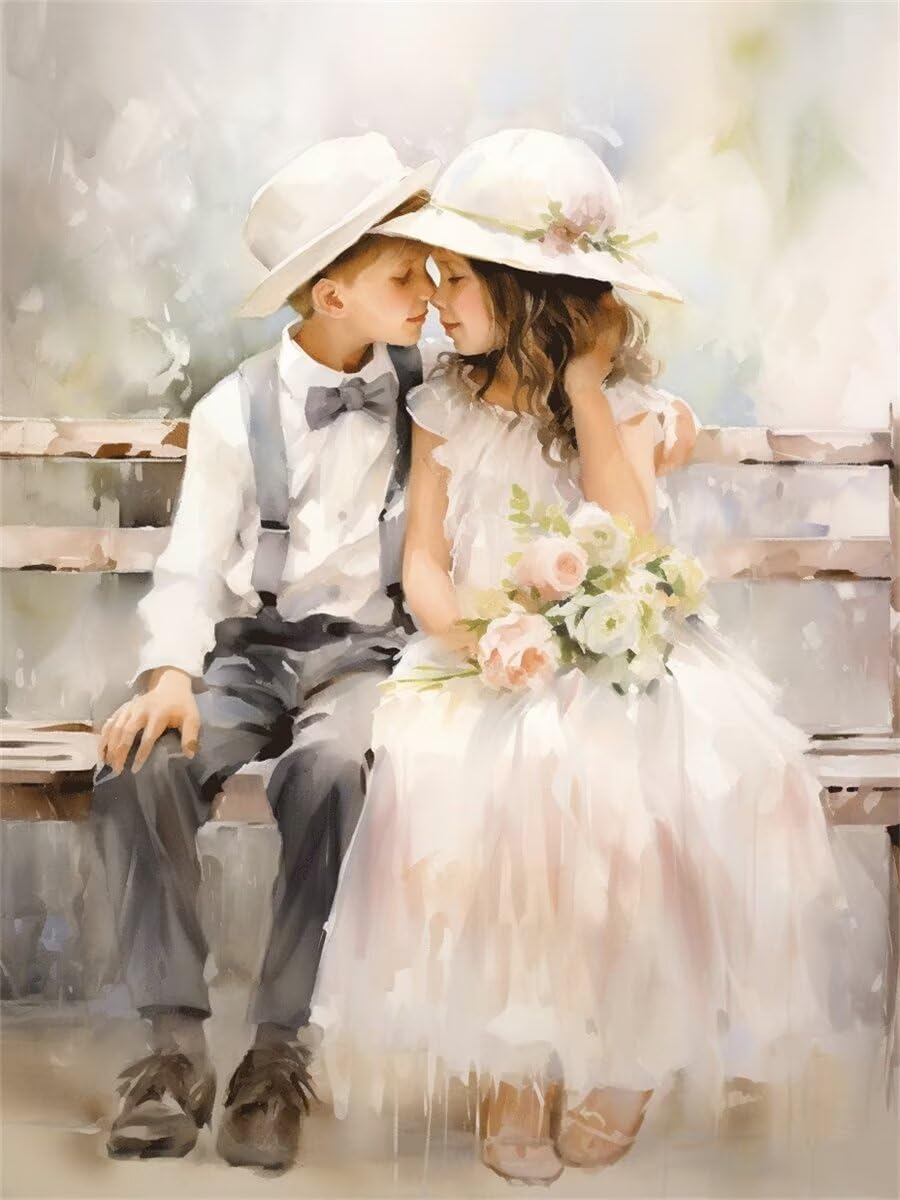 DIY 5D peinture diamant kit complet à offrir en cadeau de mariage original
