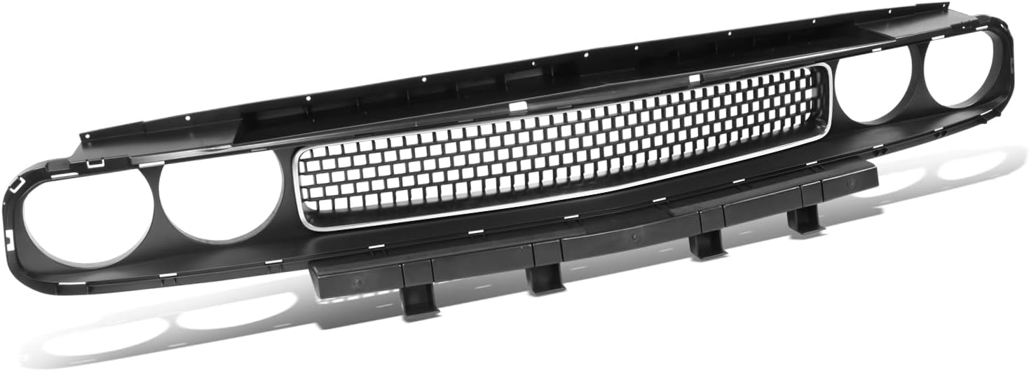 DNA MOTORING Factory Style Mesh Grille Grill Compatible with 08-14 Dodge Challenger, OEM-GR-CH1200338