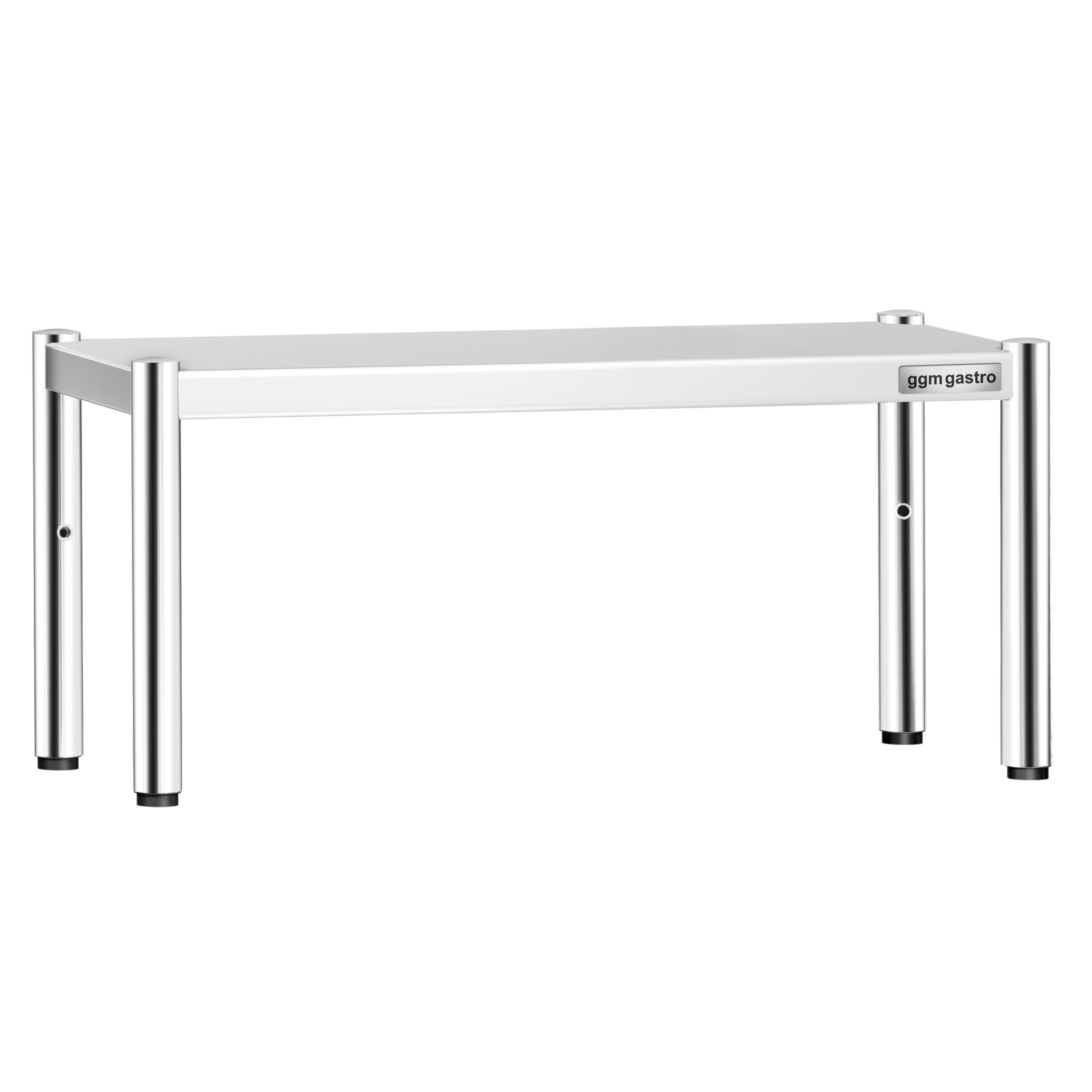 GGM Gastro | AB1K84 | Aufsatzbord Edelstahl - 1 Etage - 800x370mm - höhenverstellbar